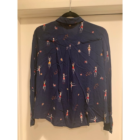 3/$10! Zara Ballerina Button Up Blouse - Picture 2 of 5